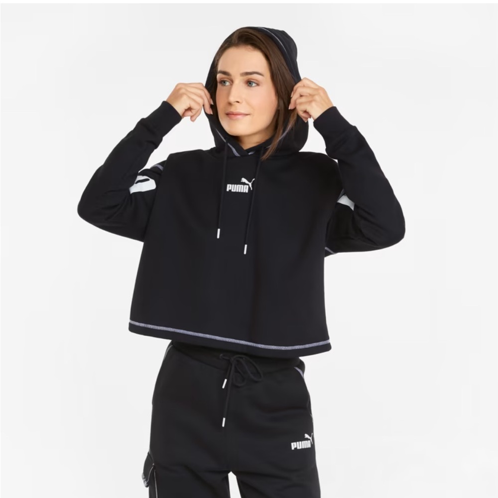 Puma Black Power Hoodie Ladies Size XL